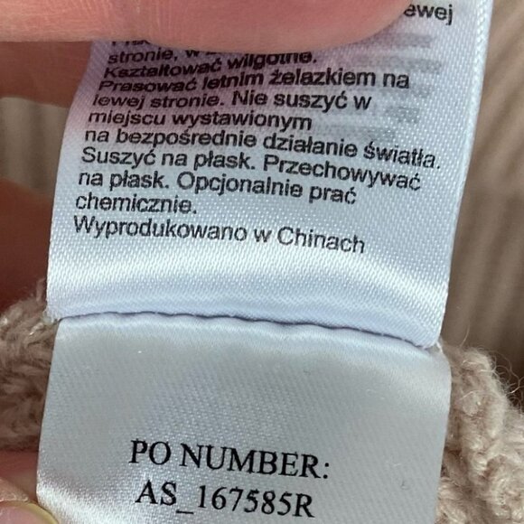 AllSaints Sura Tie Neck Wool Sweater Jumper Pink Size XS Shoulder Cutout Neutral - Picture 10 of 14